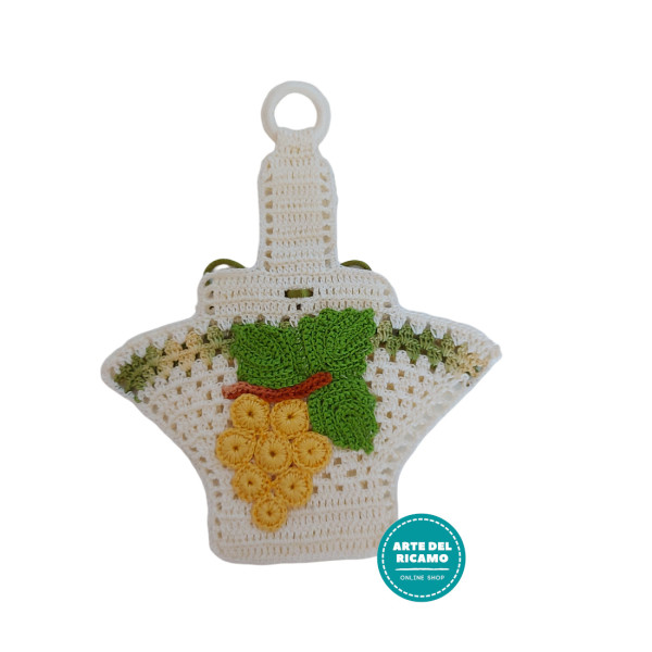 Basket Crochet Potholder - Grape